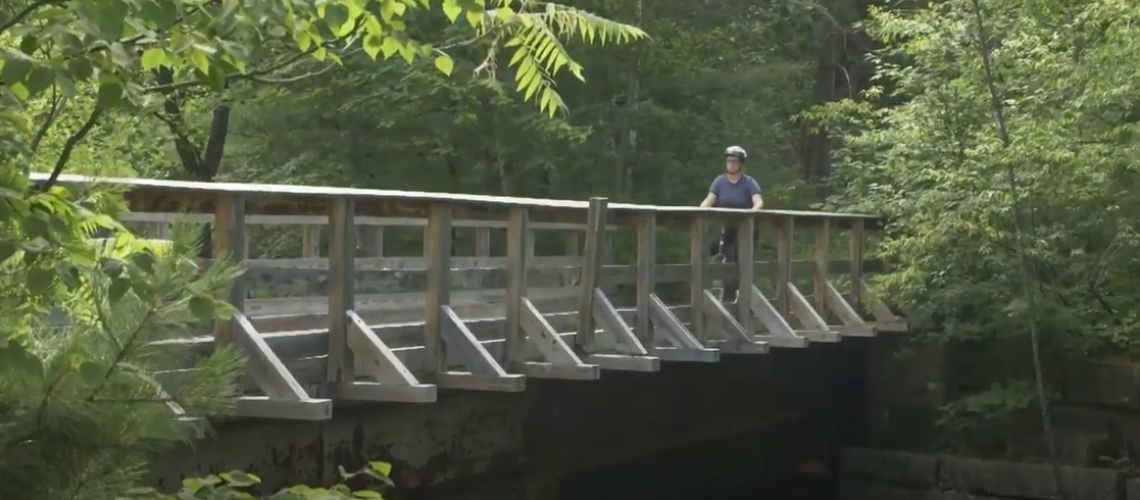 Cheshire Trail with Biker